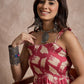 InWeave Punch Pink Beige Strappy Jumpsuit - Swadesiicart