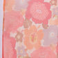 InWeave Orange Big Floral Organza Dupatta - Swadesiicart