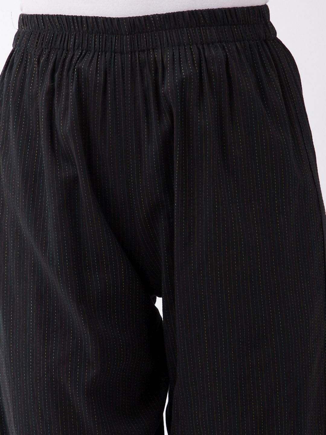 InWeave Black Kantha Pant - Swadesiicart