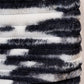 InWeave Black White Dye Rabbit Faux Fur Poncho - Swadesiicart