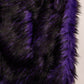 InWeave Purple Black Faux Fur Cape - Swadesiicart