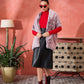 InWeave Maroon Icy Snowy Rabbit Faux Fur Cape - Swadesiicart