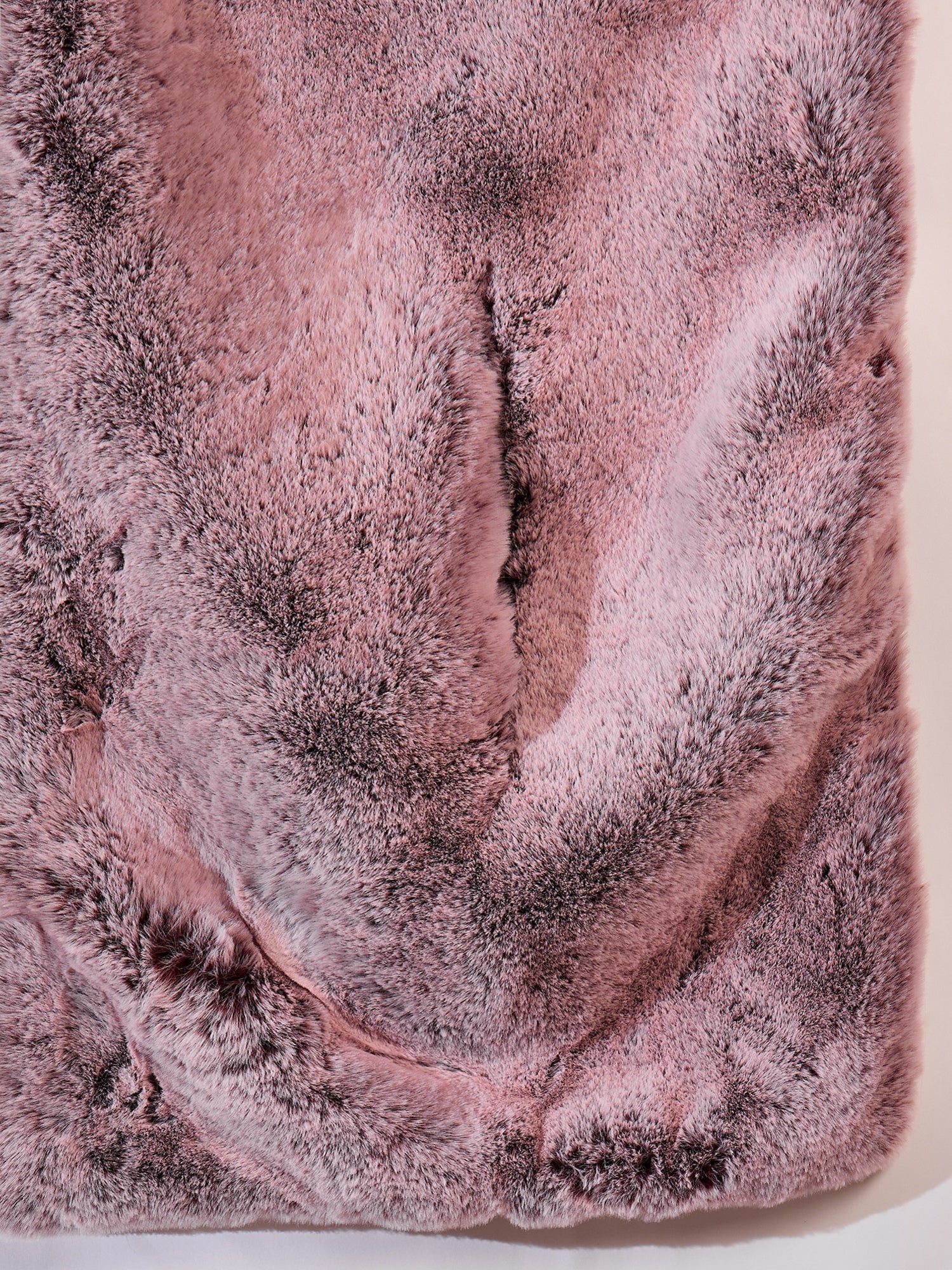 InWeave Maroon Icy Snowy Rabbit Faux Fur Cape - Swadesiicart