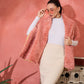 InWeave Coral Rabbit Faux Fur Cape - Swadesiicart