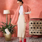 InWeave Coral Rabbit Faux Fur Cape - Swadesiicart