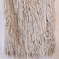 InWeave Light Grey Thread Fur Cape - Swadesiicart
