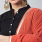 InWeave Rust Solid Velvet Shawl - Swadesiicart