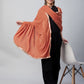 InWeave Rust Solid Velvet Shawl - Swadesiicart
