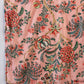 InWeave Peach Printed Velvet Shawl - Swadesiicart