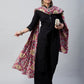 InWeave Red Printed Velvet Shawl - Swadesiicart