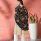 InWeave Black Printed Velvet Shawl - Swadesiicart