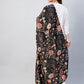 InWeave Black Printed Velvet Shawl - Swadesiicart