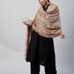 InWeave Yellow Printed Velvet Shawl - Swadesiicart