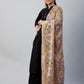 InWeave Yellow Printed Velvet Shawl - Swadesiicart
