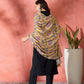 InWeave Yellow Printed Velvet Shawl - Swadesiicart