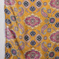 InWeave Yellow Printed Velvet Shawl - Swadesiicart