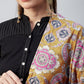 InWeave Yellow Printed Velvet Shawl - Swadesiicart