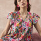 InWeave Multi Flower Short Dress - Swadesiicart