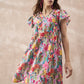 InWeave Multi Flower Short Dress - Swadesiicart