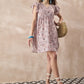 InWeave Ivory Tree Parrot Short Dress - Swadesiicart