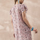 InWeave Ivory Tree Parrot Short Dress - Swadesiicart