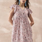 InWeave Ivory Tree Parrot Short Dress - Swadesiicart