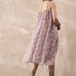 InWeave Ivory Tree Parrot Strappy Dress - Swadesiicart