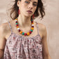 InWeave Ivory Tree Parrot Strappy Dress - Swadesiicart