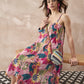 InWeave Leaf Multi Strappy Dress - Swadesiicart