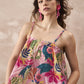 InWeave Leaf Multi Strappy Dress - Swadesiicart