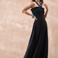 InWeave Black Solid Off Shoulder Dress - Swadesiicart