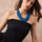 InWeave Black Solid Off Shoulder Dress - Swadesiicart