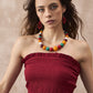 InWeave Maroon Solid Off Shoulder Dress - Swadesiicart