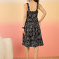 InWeave Black White Rubber Sweetheart Dress - Swadesiicart
