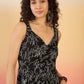 InWeave Black White Rubber Sweetheart Dress - Swadesiicart