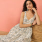 InWeave White Black Rubber Sweetheart Dress - Swadesiicart