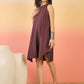 InWeave Wine Kantha R Neck W/S Dress - Swadesiicart