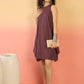 InWeave Wine Kantha R Neck W/S Dress - Swadesiicart