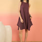 InWeave Wine Kantha R Neck W/S Dress - Swadesiicart