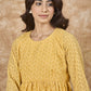 InWeave Yellow Georgette R Neck Dress - Swadesiicart