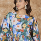 InWeave Multi Abstract Short Dress - Swadesiicart