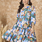 InWeave Multi Abstract Short Dress - Swadesiicart