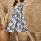 InWeave Multi Abstract Sweetheart Dress - Swadesiicart