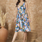 InWeave Multi Abstract Sweetheart Dress - Swadesiicart