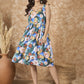 InWeave Multi Abstract Sweetheart Dress - Swadesiicart