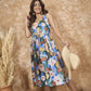 InWeave Multi Abstract Sweetheart Dress - Swadesiicart