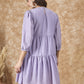 InWeave Lavender Chiffon Short Dress - Swadesiicart