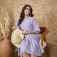 InWeave Lavender Chiffon Short Dress - Swadesiicart