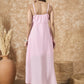 InWeave Pink Chiffon Frill Dress - Swadesiicart