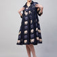InWeave Women's Blue Elephant Print Flared Dress - Swadesiicart